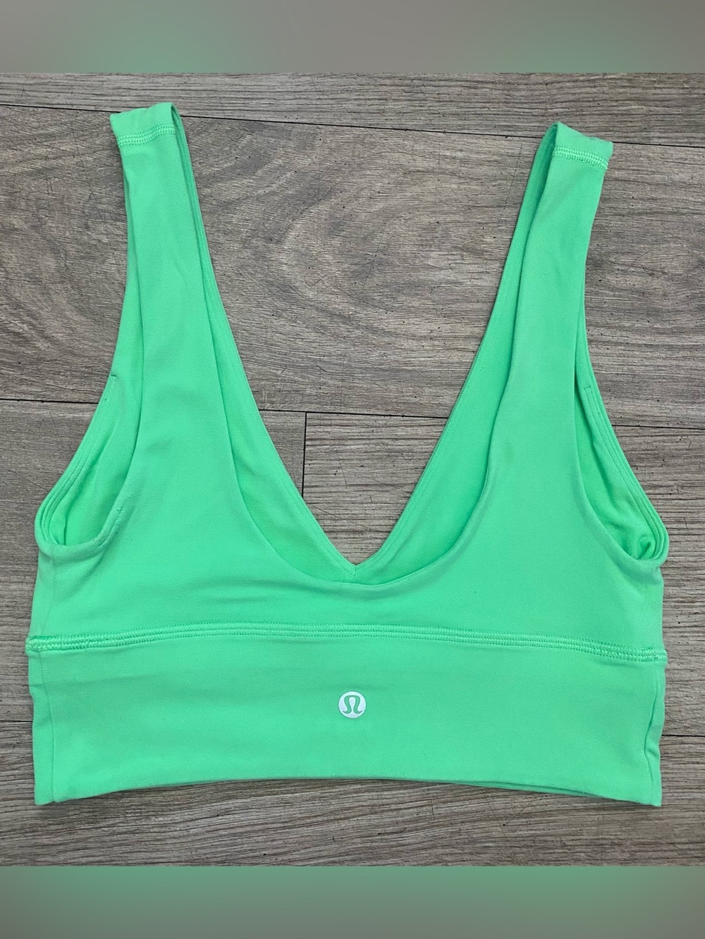 lululemon athletica Green V-Neck Sports Bra